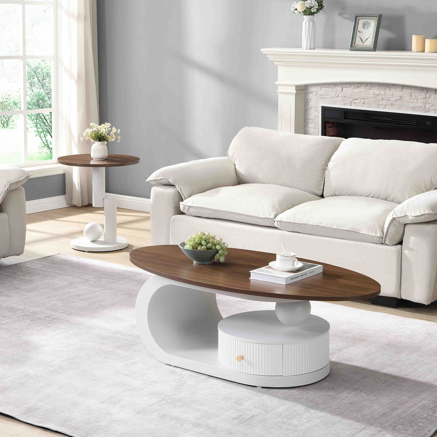 2 Piece Penelope Side & Coffee Table Set