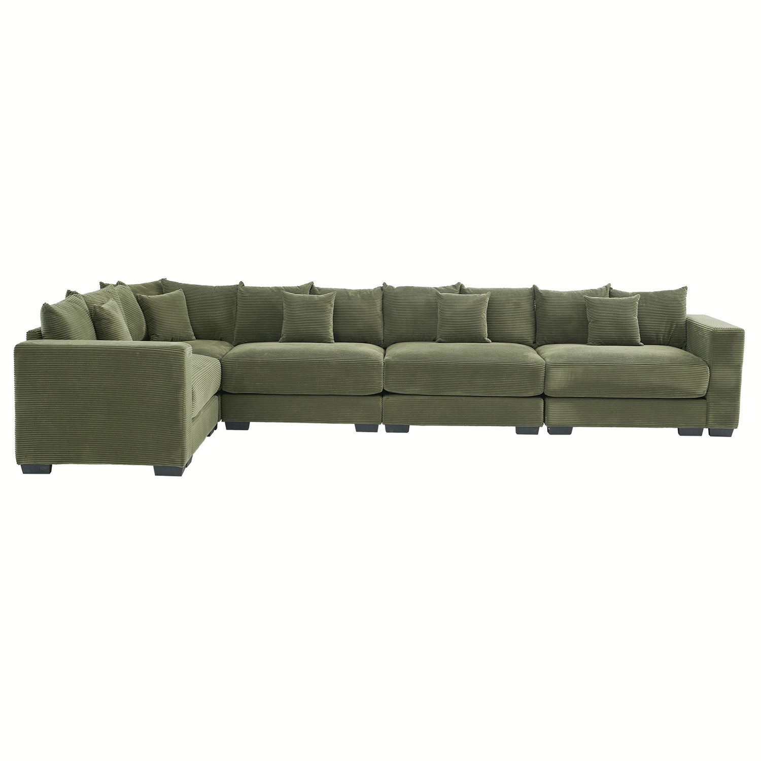 Winona 5 Seater Corduroy Modular Sofa