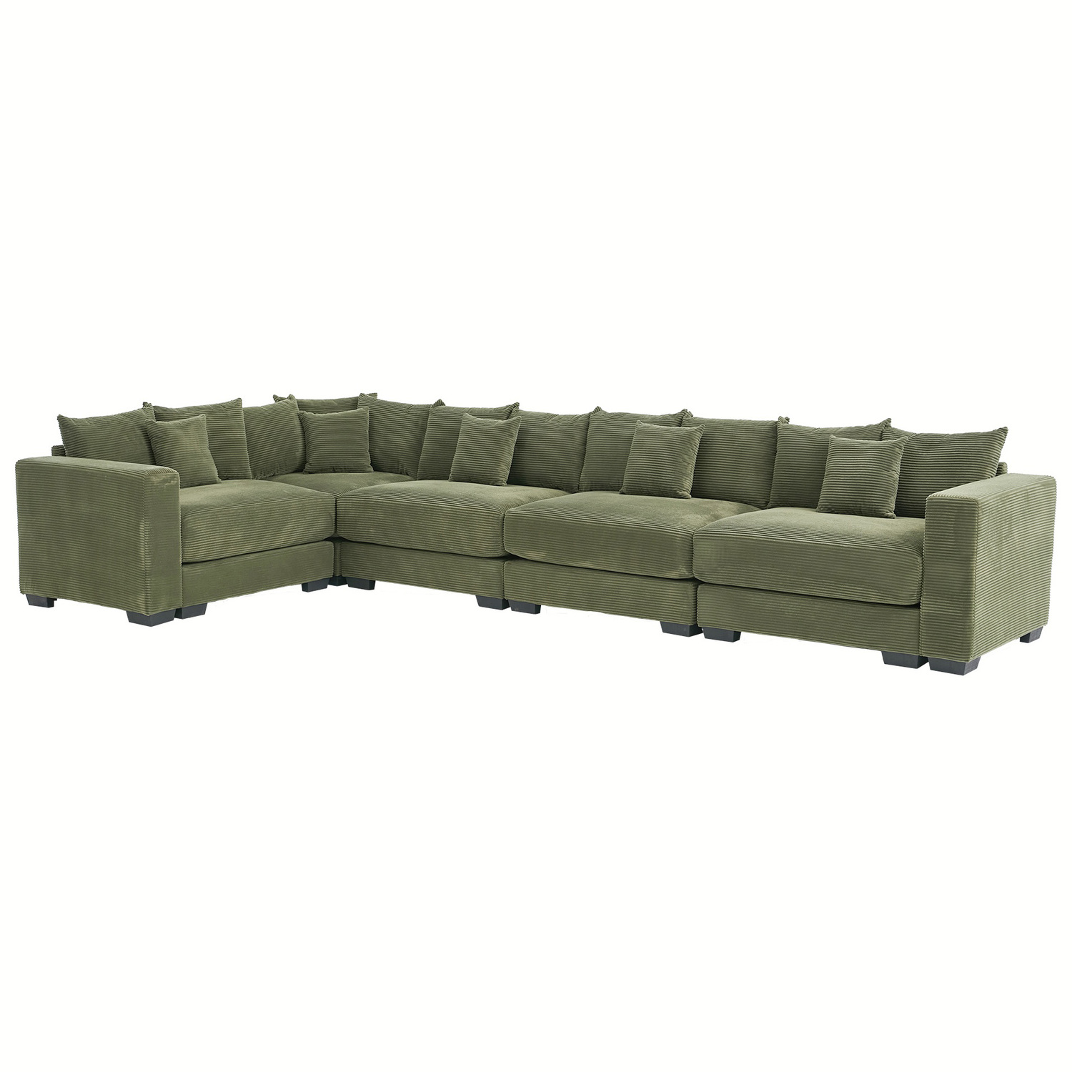Winona 5 Seater Corduroy Modular Sofa