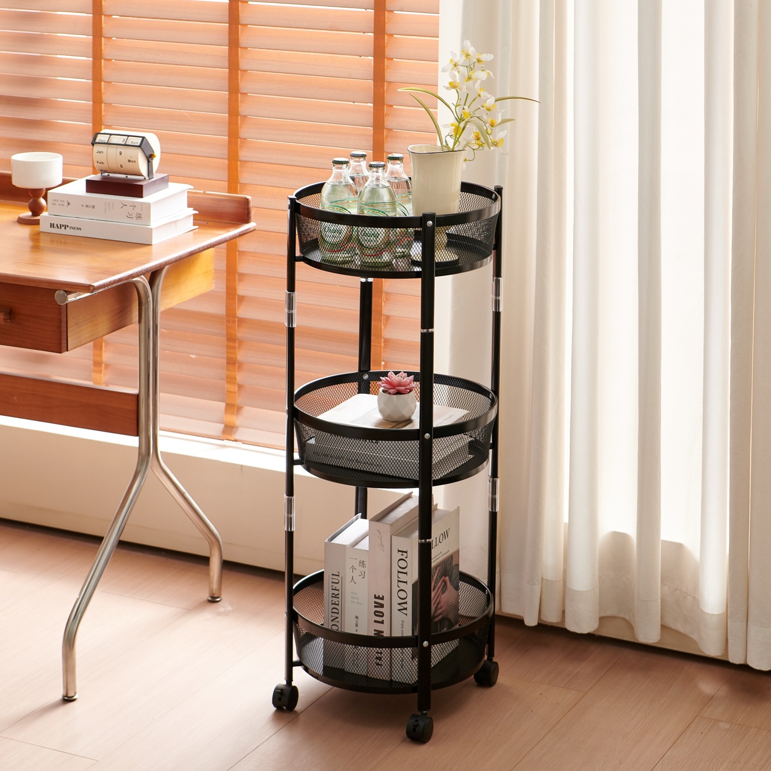 Claremont 3 Tier Foldable Storage Trolley