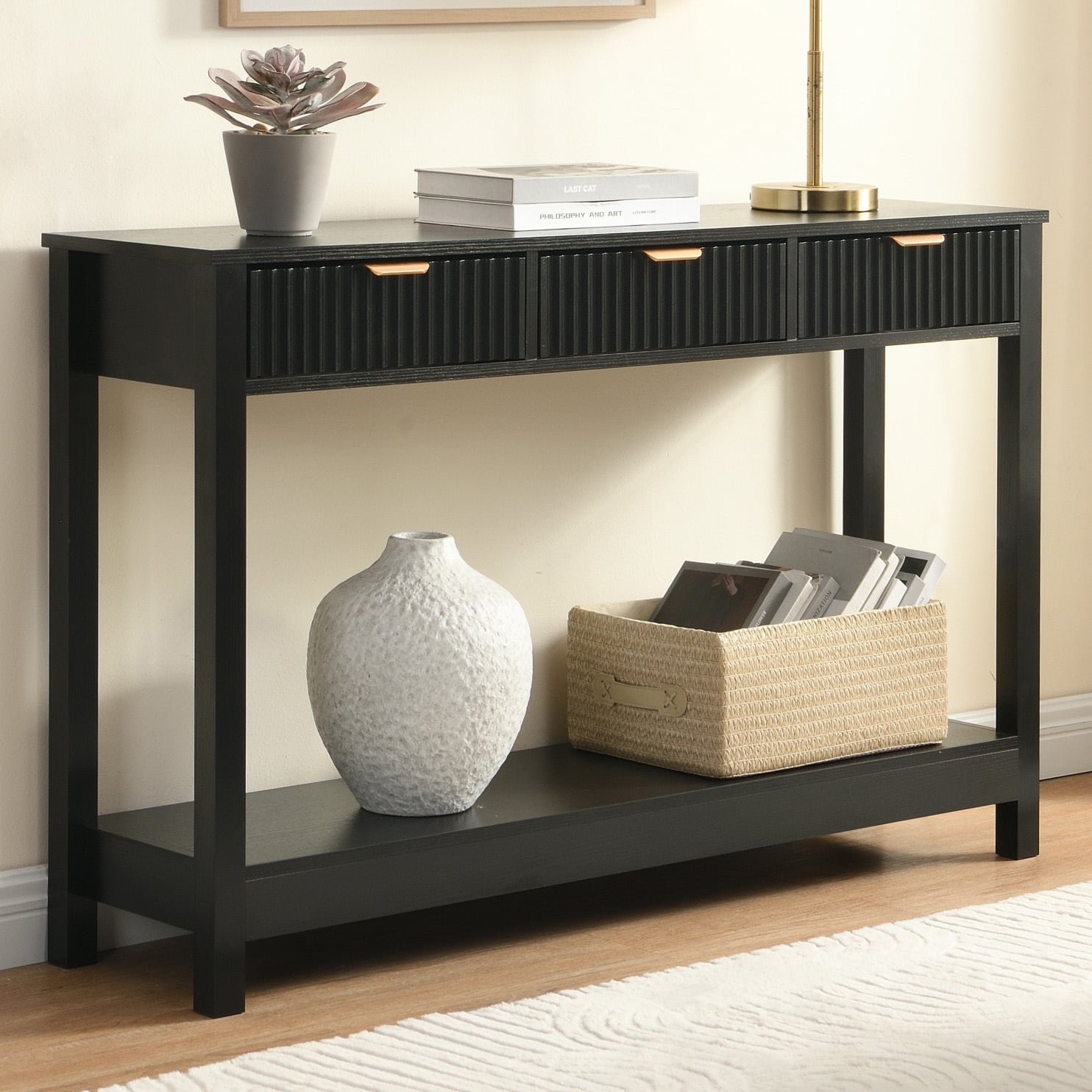 Irie 3 Drawer Console Table
