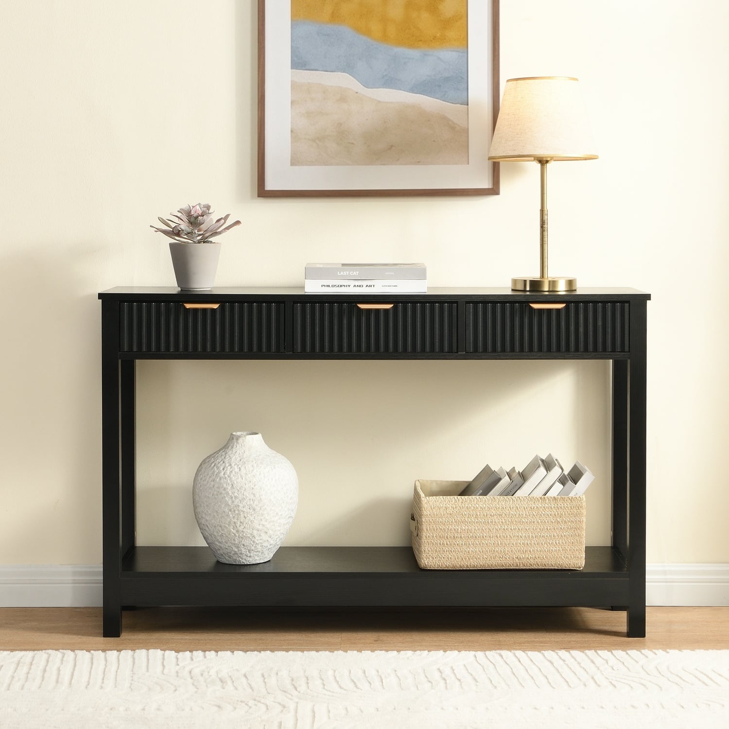 Irie 3 Drawer Console Table