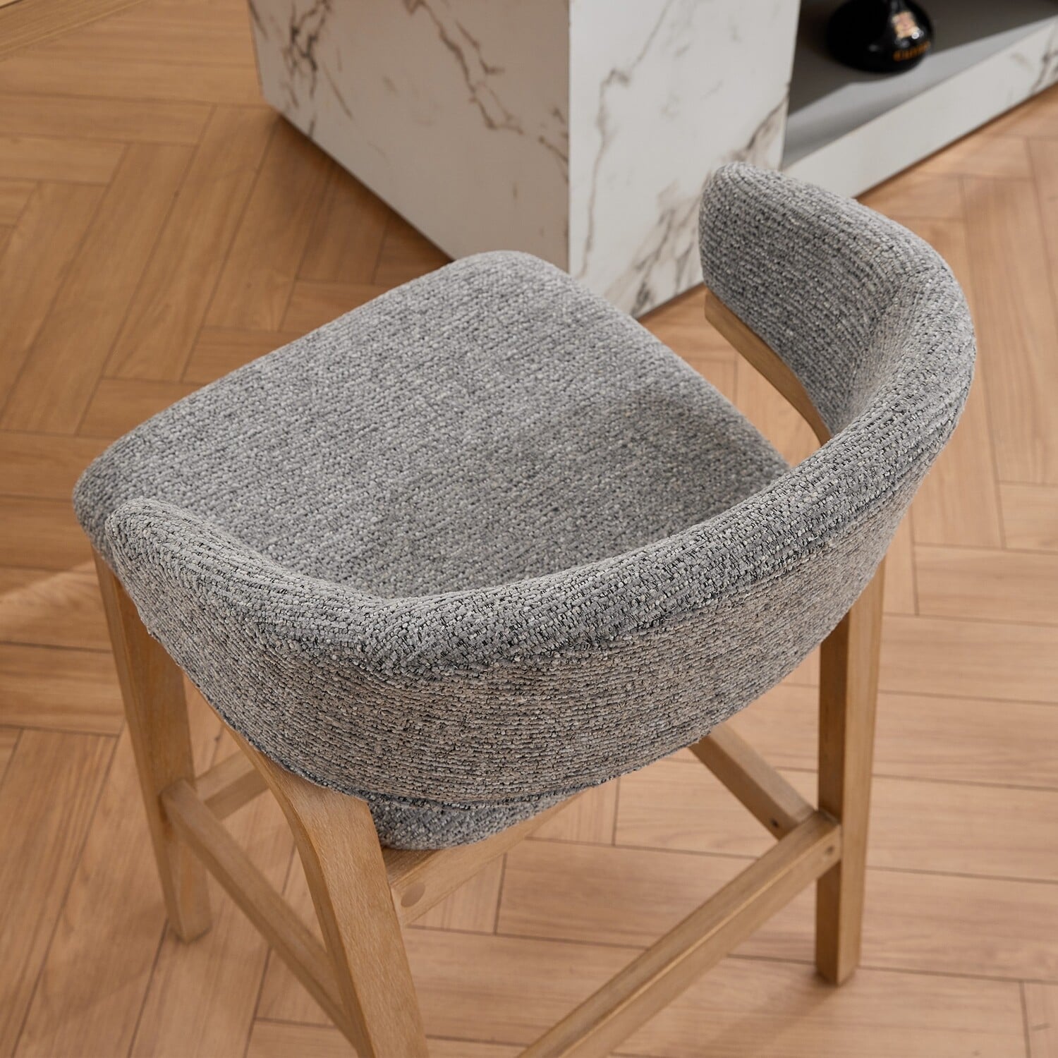 67cm Jade Chenille Bar Stools