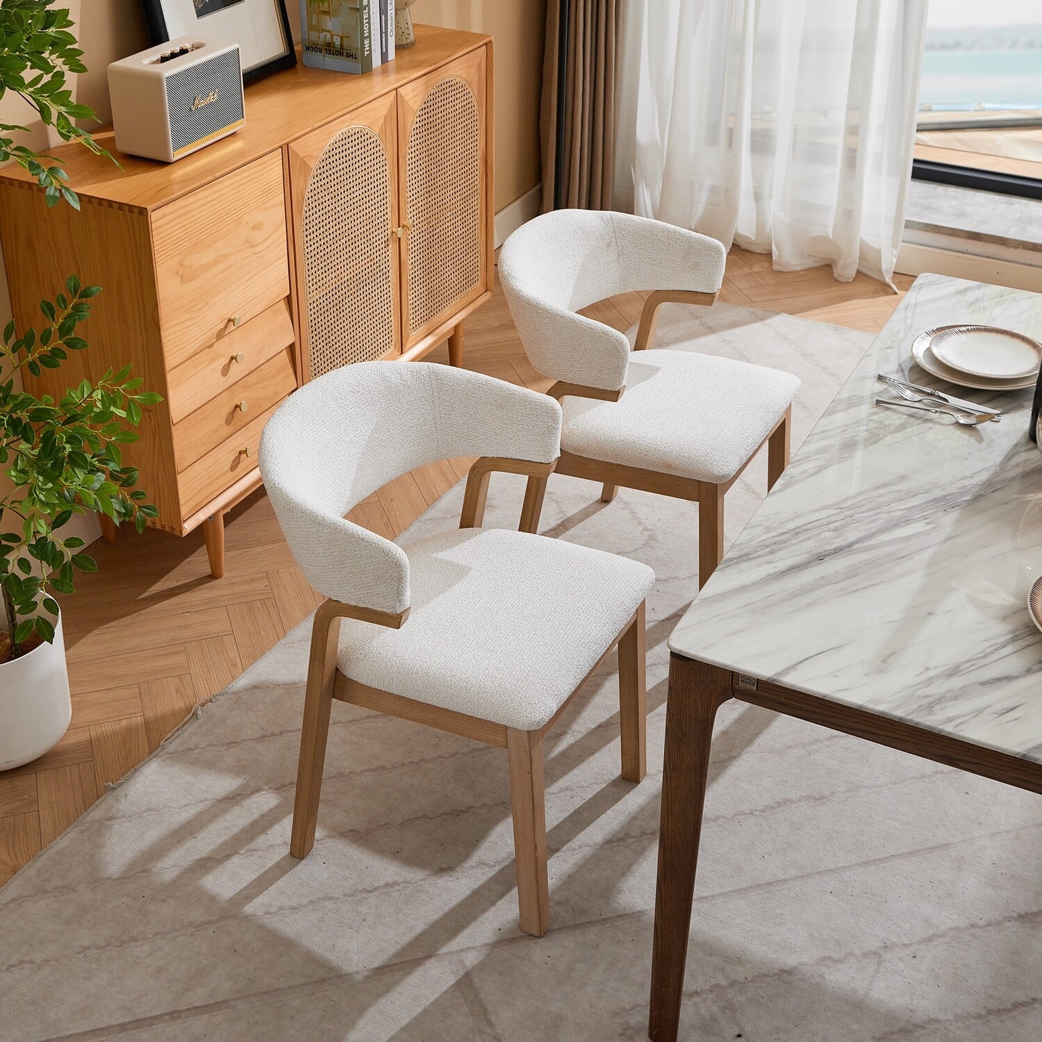 Jade Chenille Dining Chairs