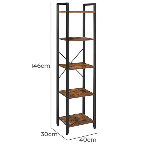 NorfolkHome Nyx 5 Tier Shelving Unit | Temple & Webster