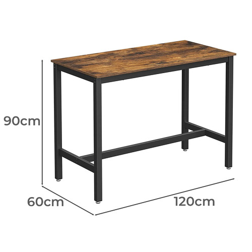 NorfolkHome Echo Wooden Bar Table Temple & ster