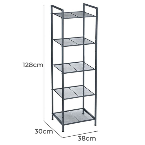 NorfolkHome Maia 5 Tier Shelving Unit Temple & ster