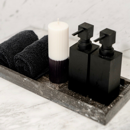 35cm Two Tone Pillar Soy-Blend Candle