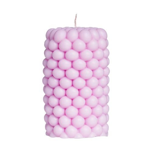 4 Piece Bubble Pillar Soy-Blend Candle Set