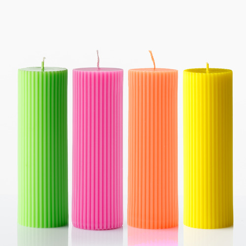 Neon Pillar Soy-Blend Candle