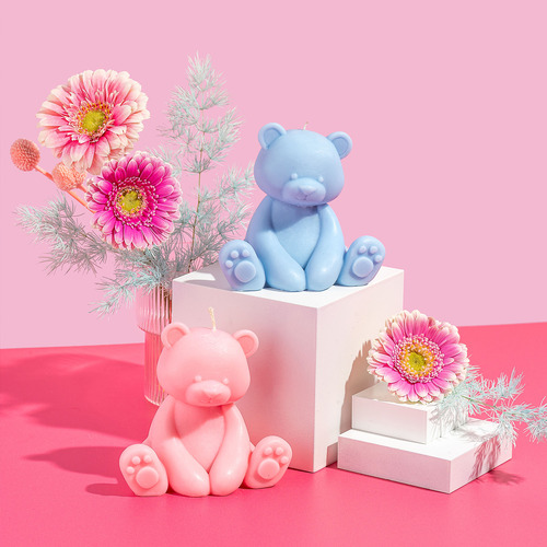 25cm Teddy Soy-Blend Candle