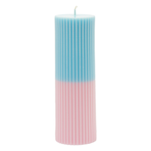 35cm Two Tone Pillar Soy-Blend Candle