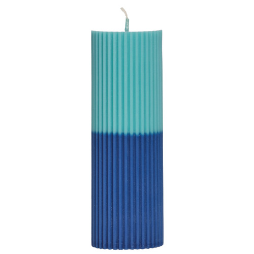 35cm Two Tone Pillar Soy-Blend Candle