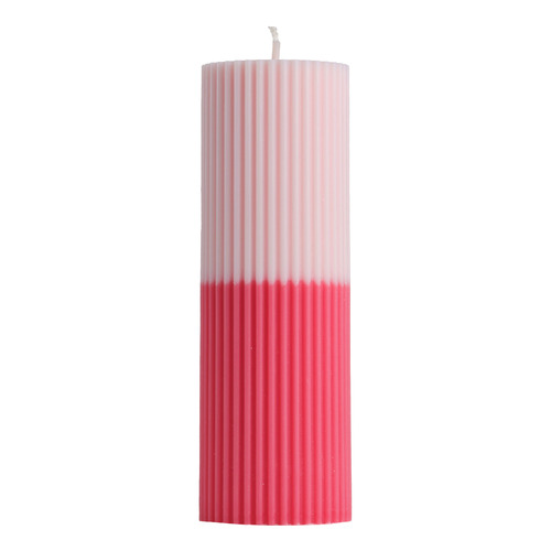 35cm Two Tone Pillar Soy-Blend Candle