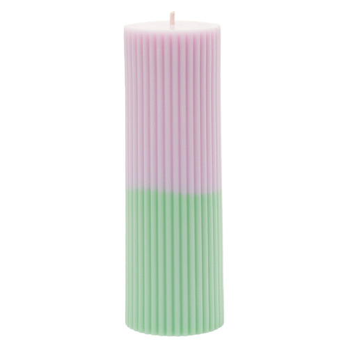 35cm Two Tone Pillar Soy-Blend Candle