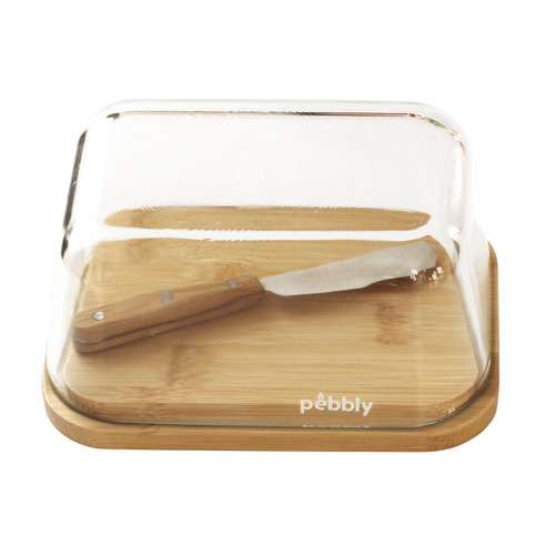 Pebbly 2 Piece Butter Dish & Spreader Set Temple & ster