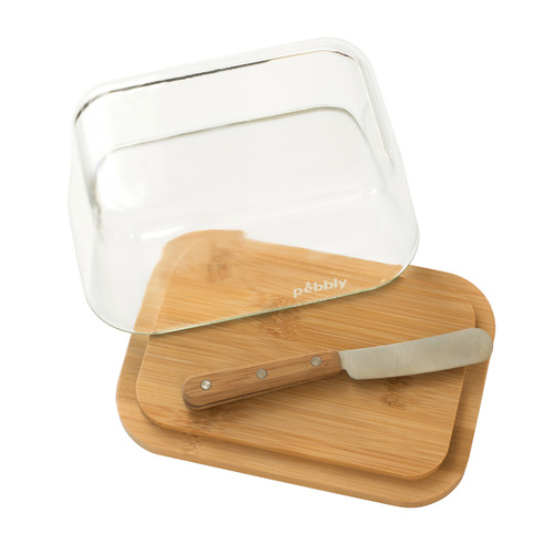 Pebbly 2 Piece Butter Dish & Spreader Set Temple & ster