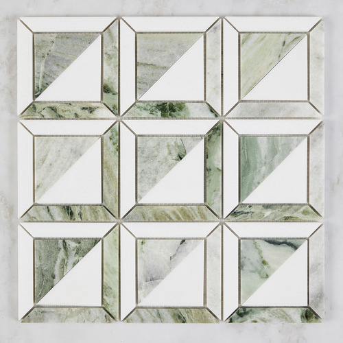 Naima Green Stone Marble Mosaic Tile
