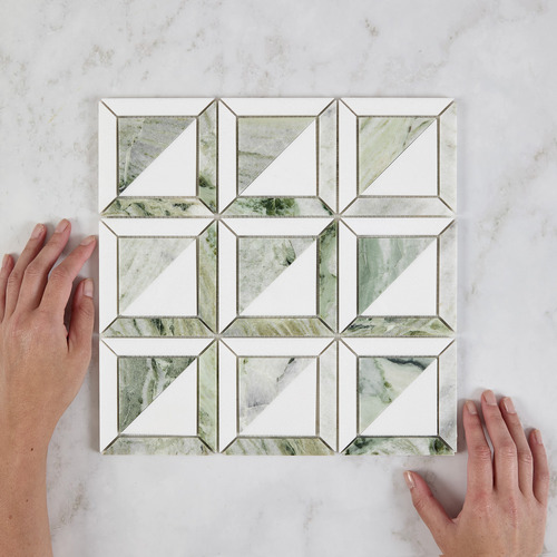 Naima Green Stone Marble Mosaic Tile