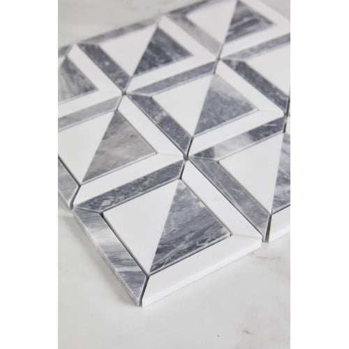 Naima Grey Stone Marble Mosaic Tile