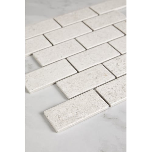 Jamal Beige Brickbond Porcelain Mosaic Tile