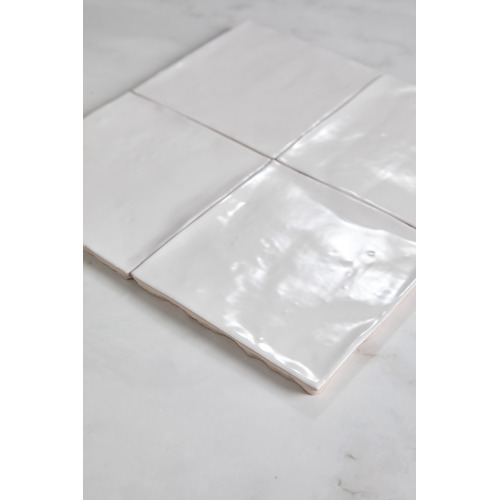Havenford Gloss Chalk Square Ceramic Tile