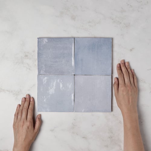 Havenford Gloss Ocean Square Ceramic Tile