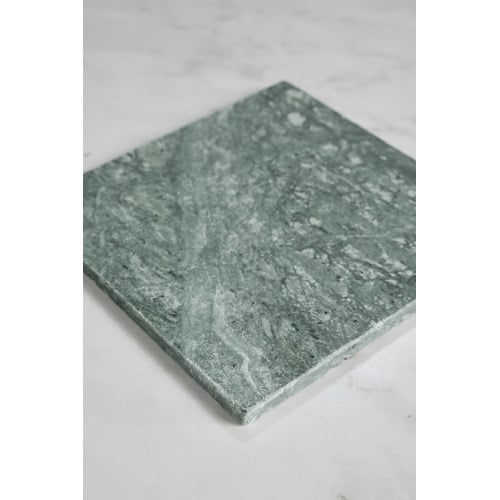 Isha 200 x 200mm Tumbled Green Marble Square Tile