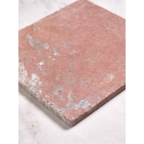 Isha 200 x 200mm Tumbled Merlot Marble Square Tile