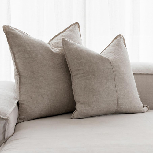 Flou Classic European Linen Cushion Cover | Temple & Webster