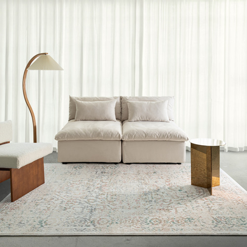 Beige-Vespera-Everdale-Power-Loomed-Rug