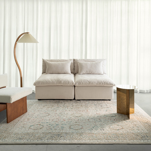 Beige-Vespera-Seymour-Power-Loomed-Rug