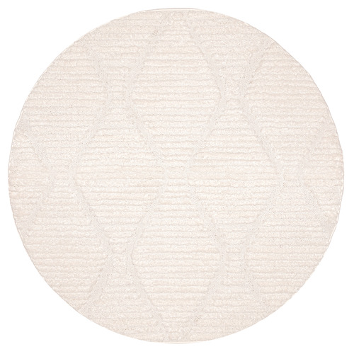 Cream-Jovara-Diamond-Round-Rug