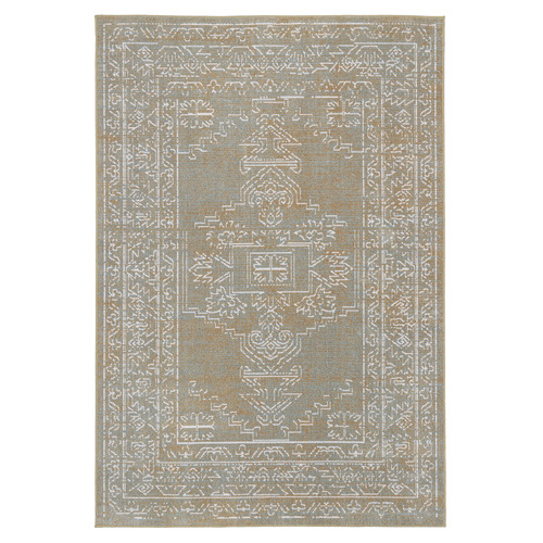 Grey Corvallis Traditional Machine Washable Rug