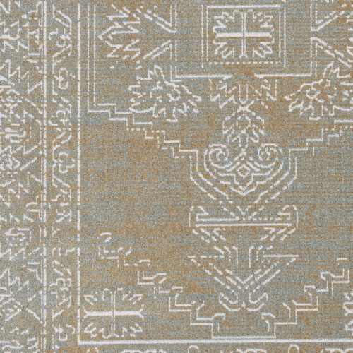 Grey Corvallis Traditional Machine Washable Rug
