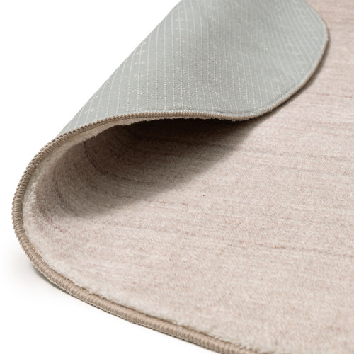 Beige Durham Machine Washable Round Rug