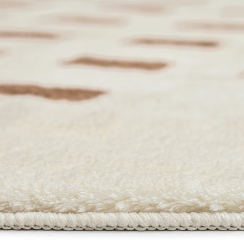 Brown Goldsboro Machine Washable Round Rug