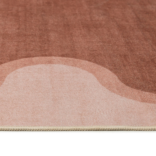 Pink Pierre Machine Washable Rug