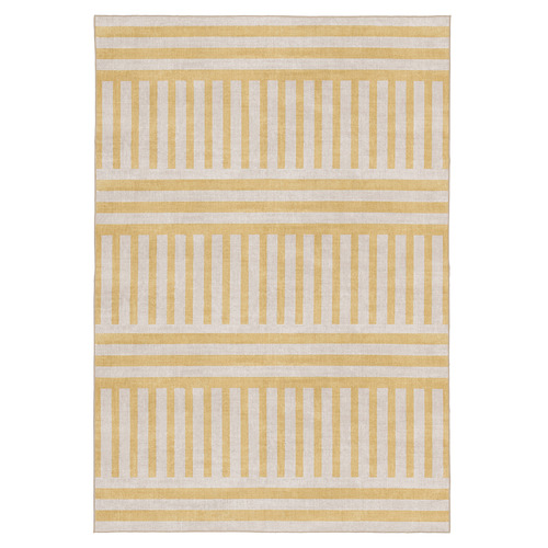 Yellow Madison Machine Washable Rug