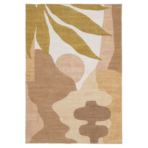 Brown Getty Machine Washable Rug
