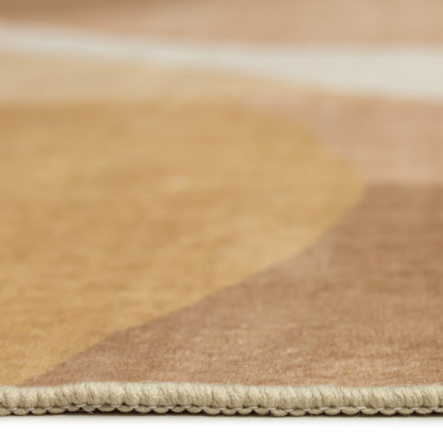 Brown Getty Machine Washable Rug