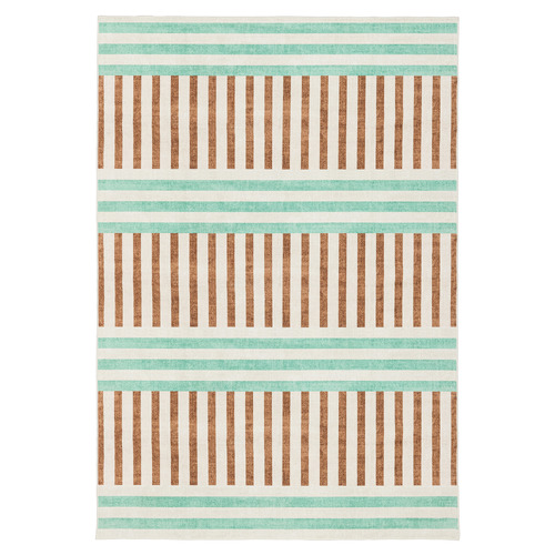 Green & Brown Madison Machine Washable Rug