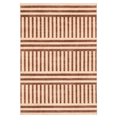 Peach & Rust Madison Machine Washable Rug