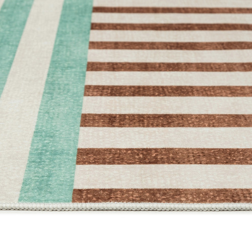 Green & Brown Madison Machine Washable Rug