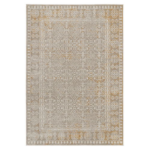 Gold Oberyn Traditional Machine Washable Rug