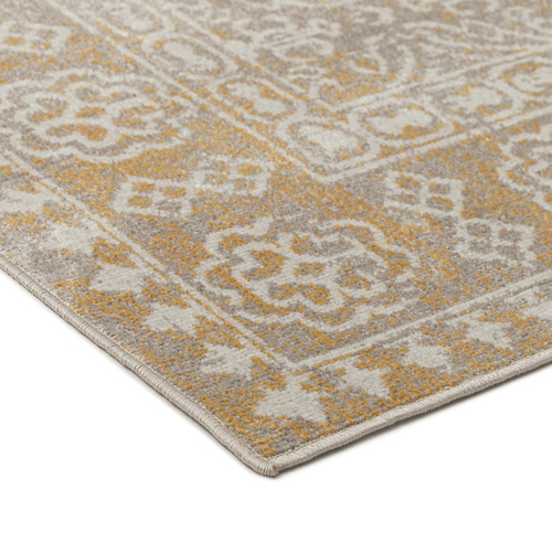 Gold Oberyn Traditional Machine Washable Rug