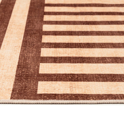 Peach & Rust Madison Machine Washable Rug
