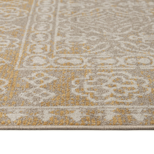 Gold Oberyn Traditional Machine Washable Rug