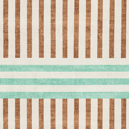 Green & Brown Madison Machine Washable Rug