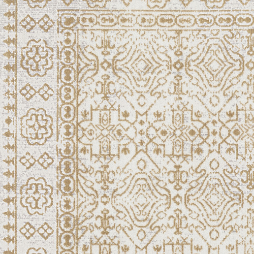 Cream Oberyn Traditional Machine Washable Rug